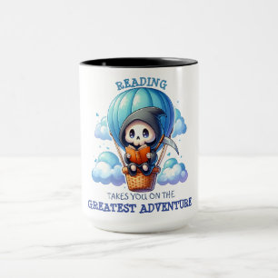 Mug Faucheuse aquarelle amoureuse de livres