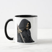 Mug Faucheuse squelette effrayante et faux (Gauche)