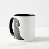 Mug Faucheuse squelette effrayante et faux (Devant gauche)
