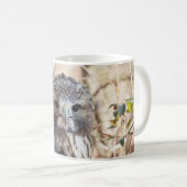 Mug Faucon coupé la queue par rouge (Devant droit)