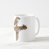 Mug Faucon ferrugineux sur le poteau de puissance (Devant droit)