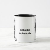 Mug Faucon noir en chef (Centre)