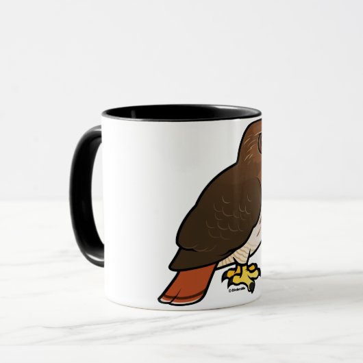 Mug faucon Rouge-coupé la queue (Devant gauche)