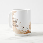 Mug Faucon taché de café personnalisé - Les accros du  (Devant gauche)