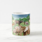 Mug Faune africaine : Fond d'écran couleur d'eau Savan (Centre)