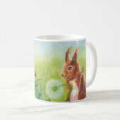 Mug Faune couchée dans l'herbe et l'écureuil (Devant droit)