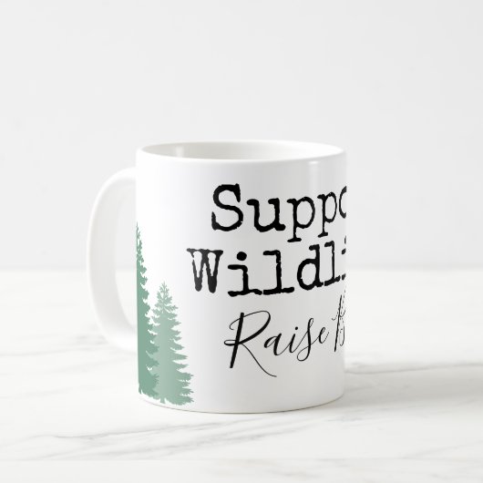 Mug faune de soutien, garçons d'augmenter (Devant gauche)