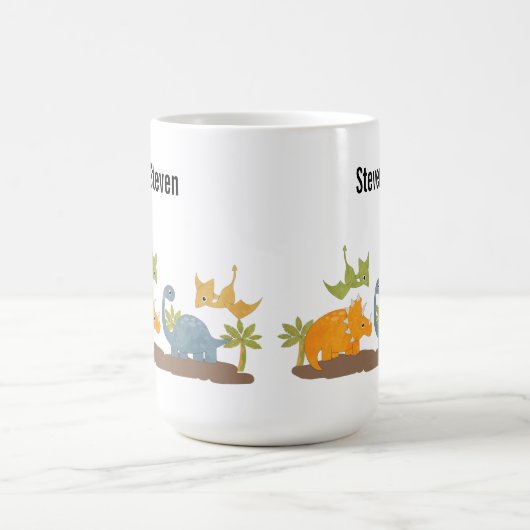 Mug Faune sauvage de Cute Dinosaure (Centre)