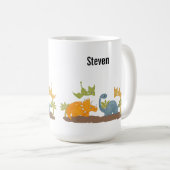 Mug Faune sauvage de Cute Dinosaure (Devant droit)