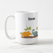 Mug Faune sauvage de Cute Dinosaure (Gauche)