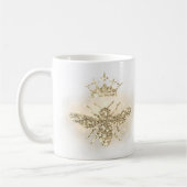 Mug fausse parties scintillant abeille de la reine du  (Gauche)