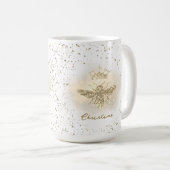 Mug fausse Reine Bee à paillettes (Devant droit)