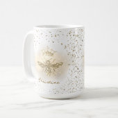 Mug fausse Reine Bee à paillettes (Devant gauche)