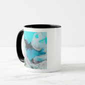 Mug Fausse vue couleur de Polynya (eau libre) (Devant gauche)