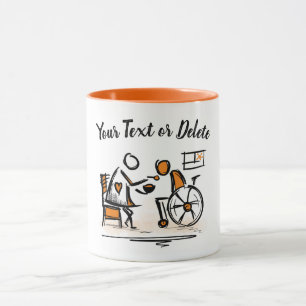 Mug Fauteuil roulant. Hôpital/foyer de soins infirmier