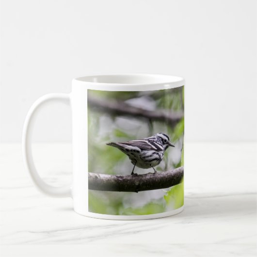 Mug Fauvette noire et blanche (Gauche)
