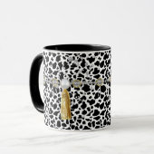 Mug Faux Bijoux Posters de animaux & Tassel d'or (Devant gauche)
