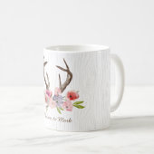 Mug Faux Bois de fleurs sauvages d'andouillers de (Devant droit)