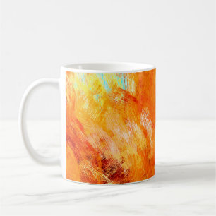 Mug Faux brosse numérique texture transparente. Colorf