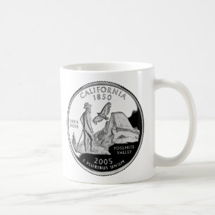 Mug Faux California State Quarter Yosemite Valley Muir