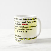 Mug Faux, C'EST FAUX (PAS VRAI) ! (Devant droit)