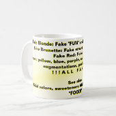 Mug Faux, C'EST FAUX (PAS VRAI) ! (Devant gauche)