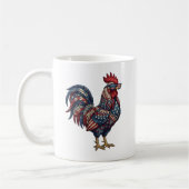 Mug Faux Coq Patriotique Brodé (Gauche)