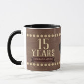 Mug Faux cuir employé jalon anniversaire de la mule (Gauche)