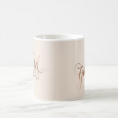 Mug Faux-foil Élégant Grateful Script pour Thanksgivin (Centre)