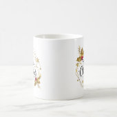 Mug Faux Gold Floral Joyeux Noël| Musique (Centre)
