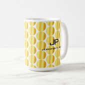 Mug Faux Gold Monogramme Modèle personnalisé (Devant droit)