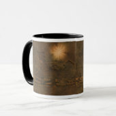 Mug Faux Leather Runses Horses Ranch Cadeau (Devant gauche)