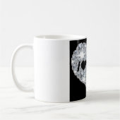 Mug Faux losange étincelant I Love Bling coeur design (Gauche)