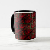 Mug Faux mur de briques apparentes ou tuiles le simula (Devant gauche)