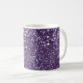 Mug Faux Purple Parties scintillant Texture Regardez A (Devant droit)