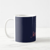 Mug Faux Rose Gold Pineappa Bridesmaid Cadeaux (Gauche)