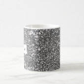 Mug Faux Silver Parties scintillant Texture Look & Cus (Centre)
