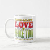 Mug Faux visage bronzage d'amour (Gauche)