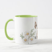 Mug Faux Wood Easter Egg Bow Butterfly Daisy Flowers (Gauche)