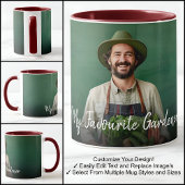 Mug Fav Gardener Un Modèle photo Avec Un Texte