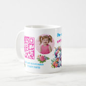 Mug Faveur de code-barres d'anniversaire pour enfants (Devant gauche)