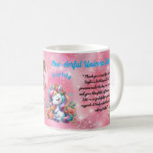 Mug Faveur de code-barres d'anniversaire pour enfants (Devant droit)