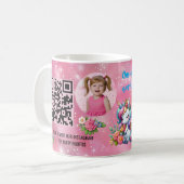 Mug Faveur de code-barres d'anniversaire pour enfants (Devant gauche)