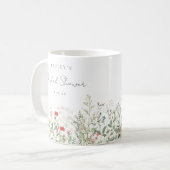 Mug Faveur de douche de mariée Prairie de fleurs sauva (Devant gauche)
