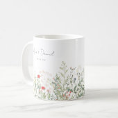 Mug Faveur de mariage Prairie de fleurs sauvages (Devant gauche)