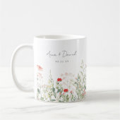 Mug Faveur de mariage Prairie de fleurs sauvages (Gauche)