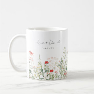 Mug Faveur de mariage Prairie de fleurs sauvages