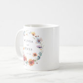 Mug Faveur du mariage fleur sauvage (Devant gauche)