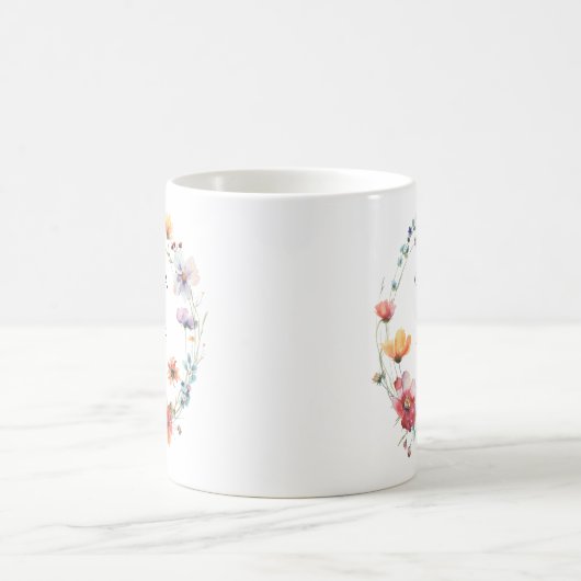 Mug Faveur du mariage fleur sauvage (Centre)