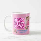 Mug Favori de code-barres de fête d'anniversaire pour (Gauche)